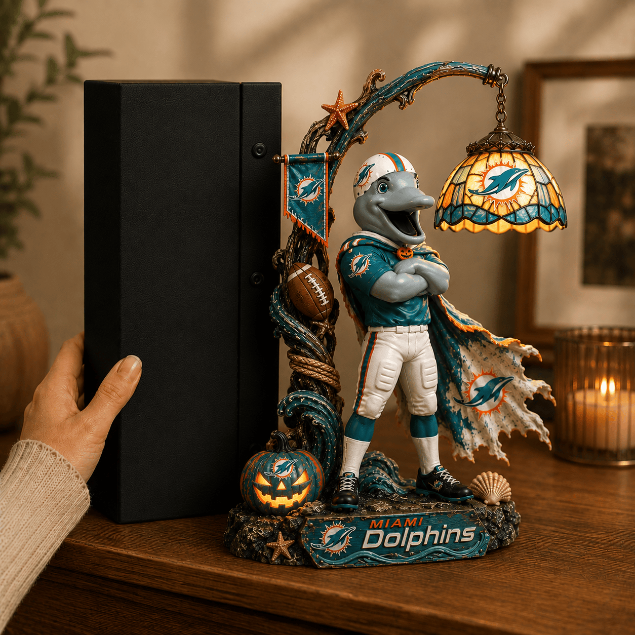 Premium MDP Bookshelf Figurines Lamp PDL