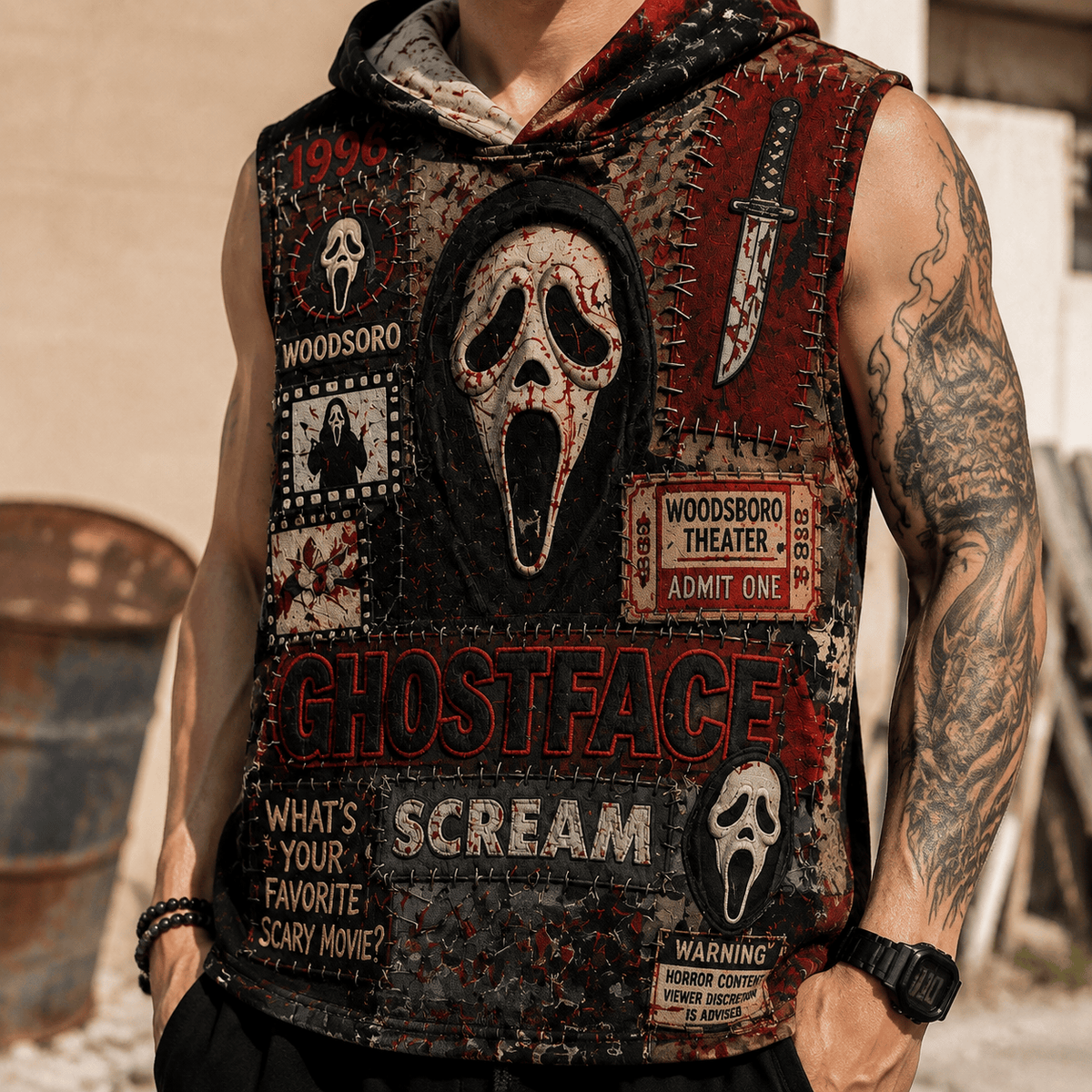 PREMIUM SCRE HOODED TANK NPL