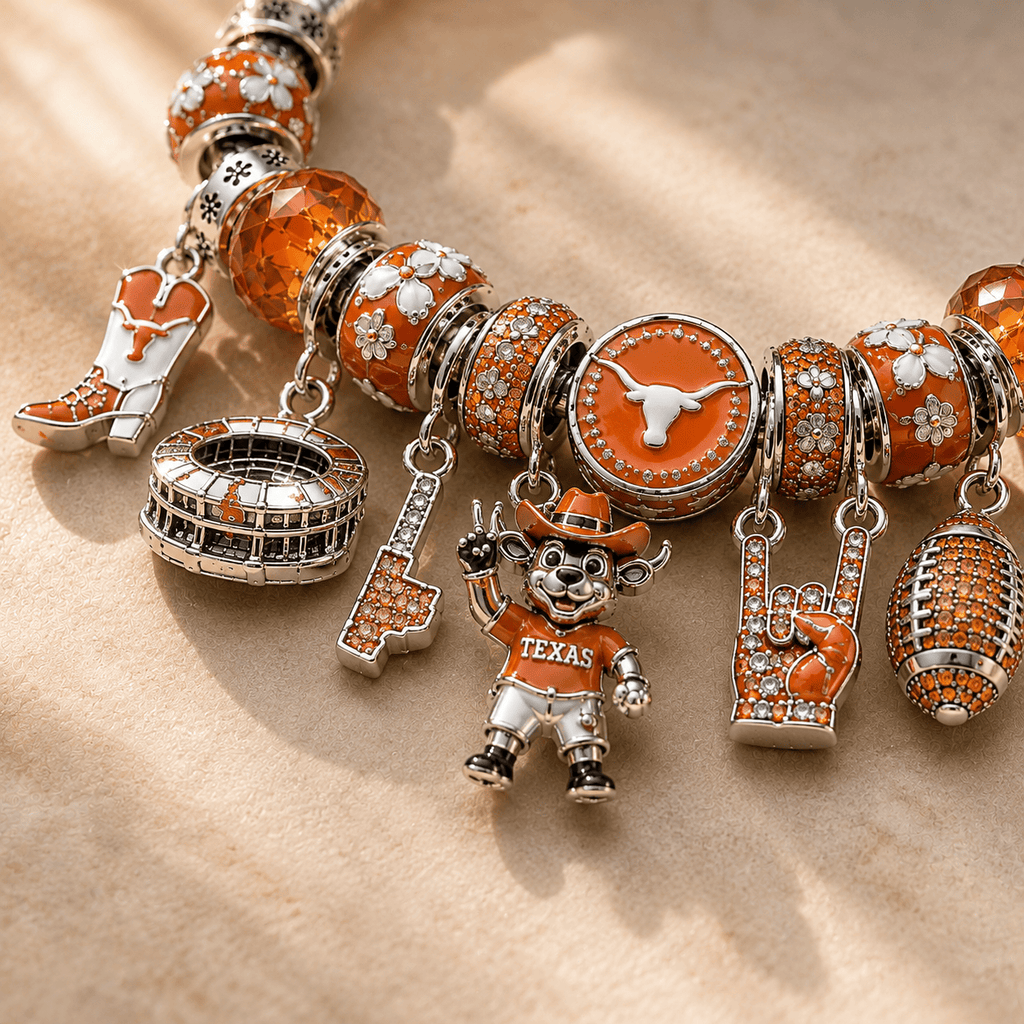 TLS Silver Charm Bracelet Set NTTB