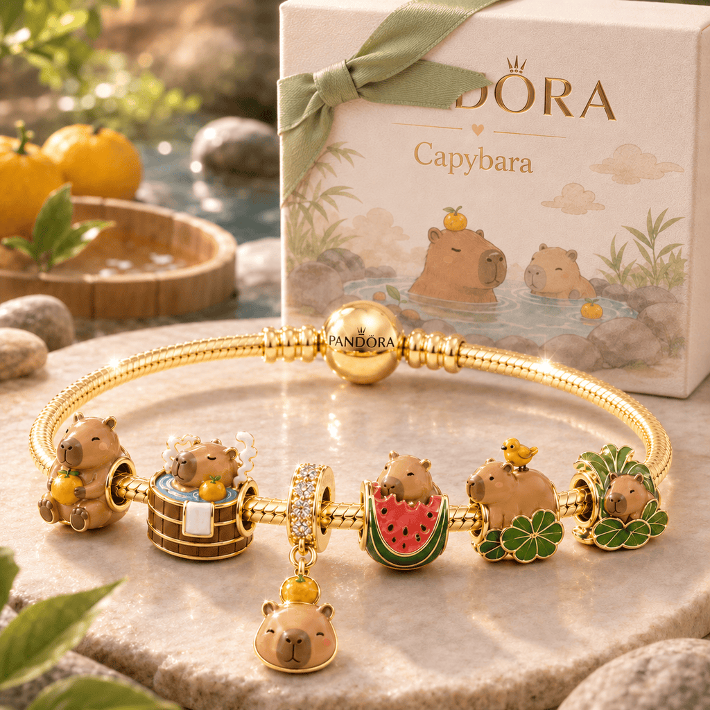 CPR Gold Charm Bracelet Set VTH