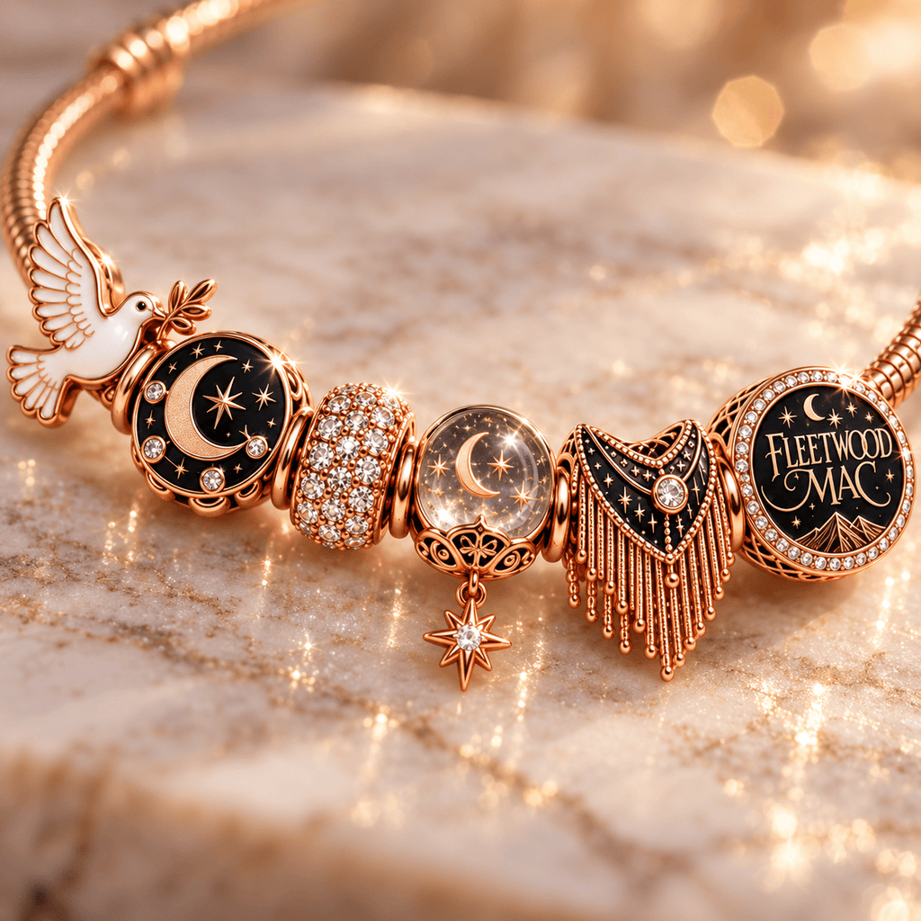 FLM Silver Charm Bracelet Set PNPA