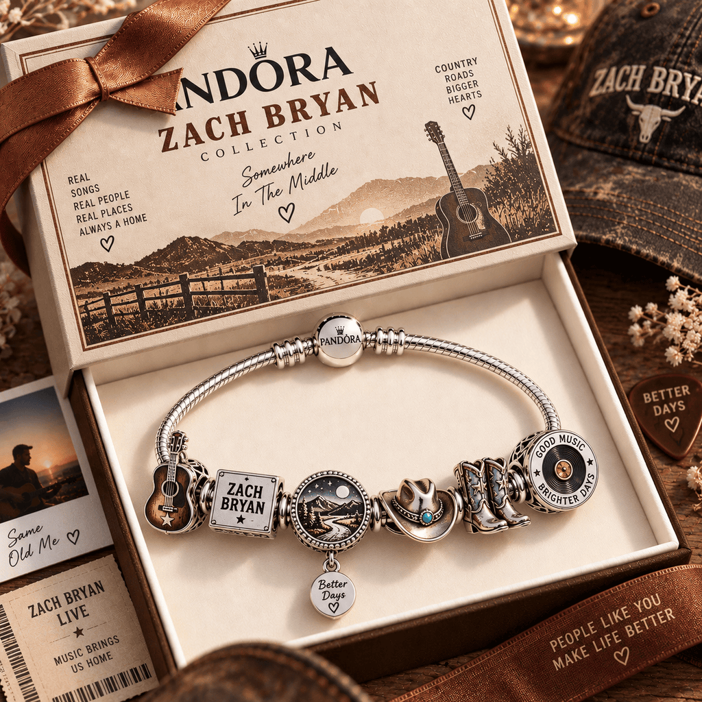 ZBR Silver Charm Bracelet Set PNPA