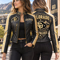 Premium CLB Cropped Leather Zipper Jacket PVNA