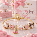 SRIO Gold Charm Bracelet Set VTH