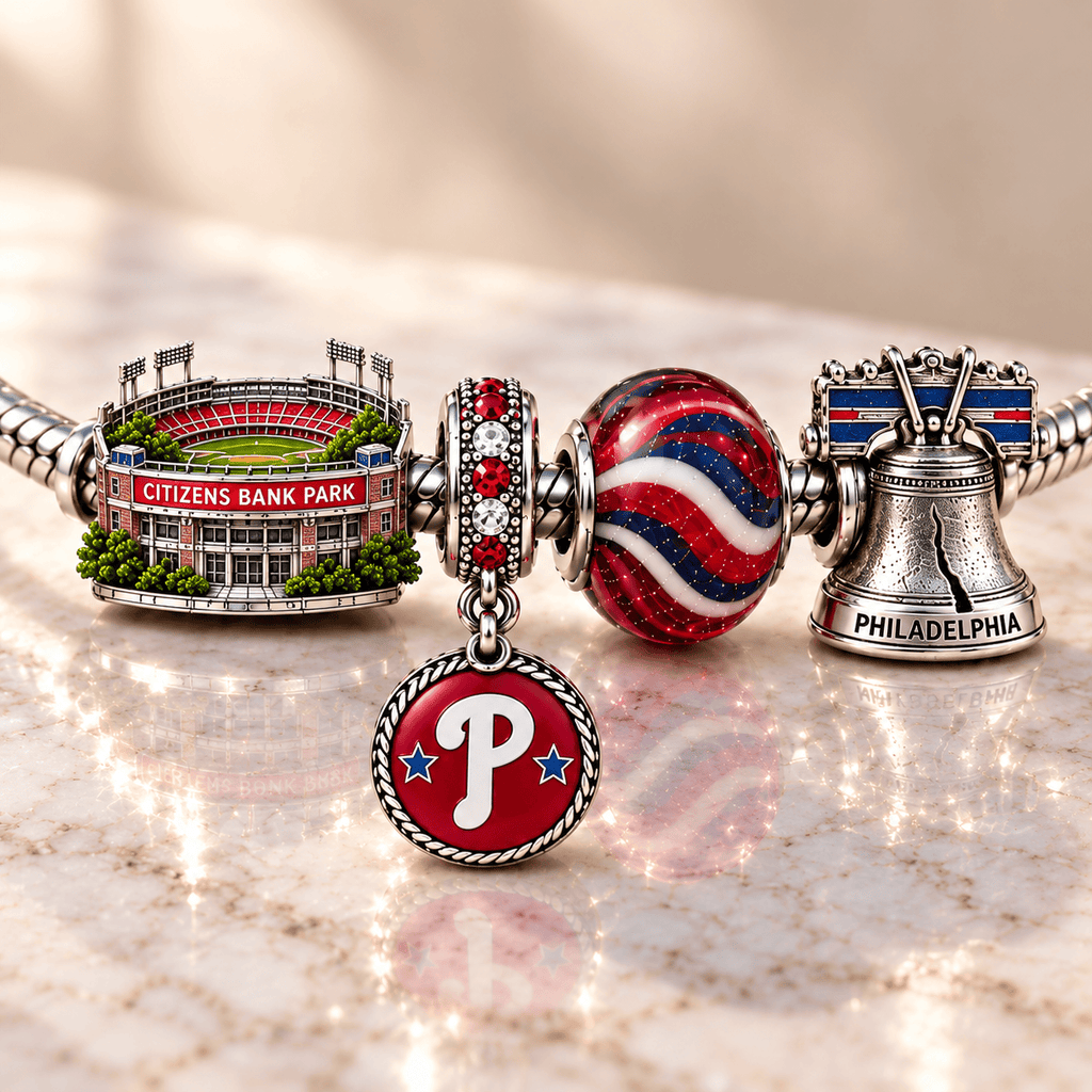 PPP Silver Charm Bracelet Set NHVH