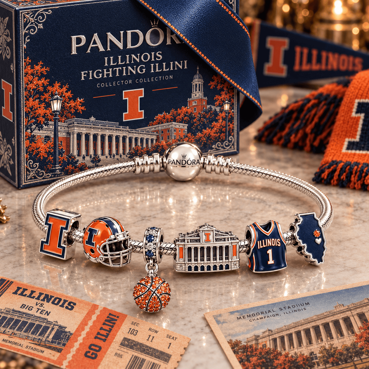 IFI Silver Charm Bracelet Set PTKL
