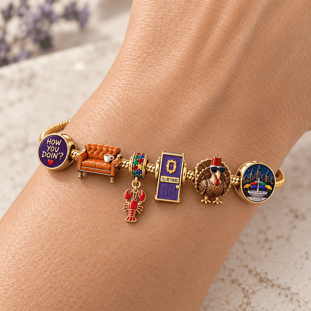 FRS Gold Charm Bracelet Set HQH
