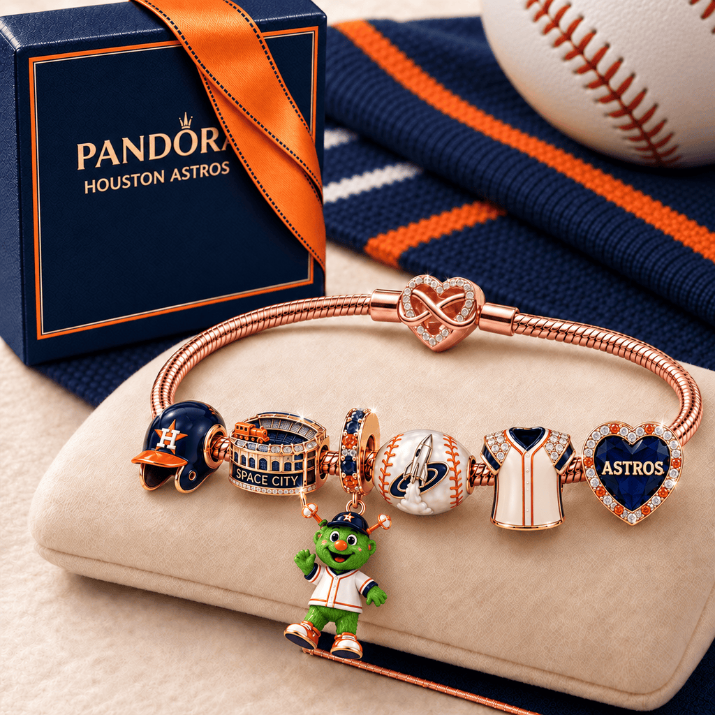 HTA Rose Gold Charm Bracelet Set TMH
