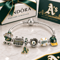 OKAA Silver Charm Bracelet Set BMD