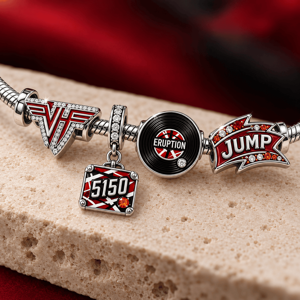 VHL Sliver Charm Bracelet Set TMH