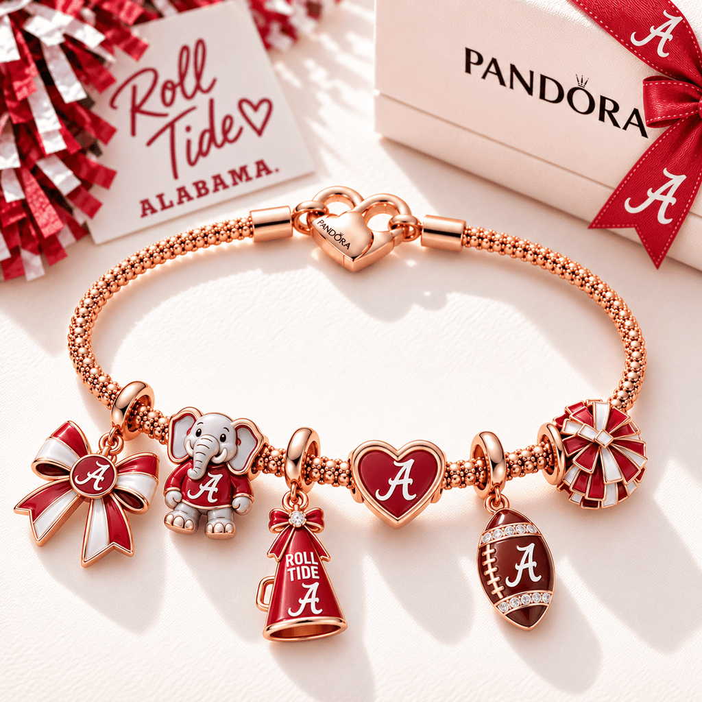 ACT Rose Gold Charm Bracelet Set TTTT