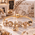 CCF Gold Charm Bracelet Set PTT