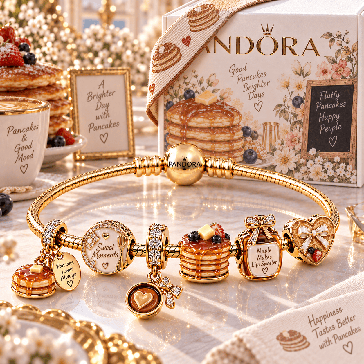 PAC Gold Charm Bracelet Set PTT