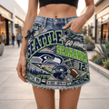 STSH Embellished Denim Skirt NTKO