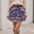 NYG Embellished Denim Skirt NTKO