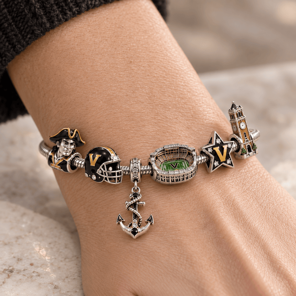VDBC Silver Charm Bracelet Set PTKL