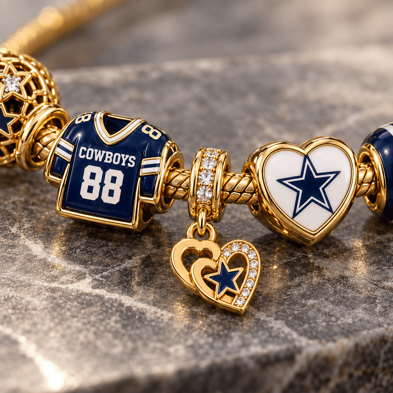 DLCB Gold Charm Bracelet Set PTKL