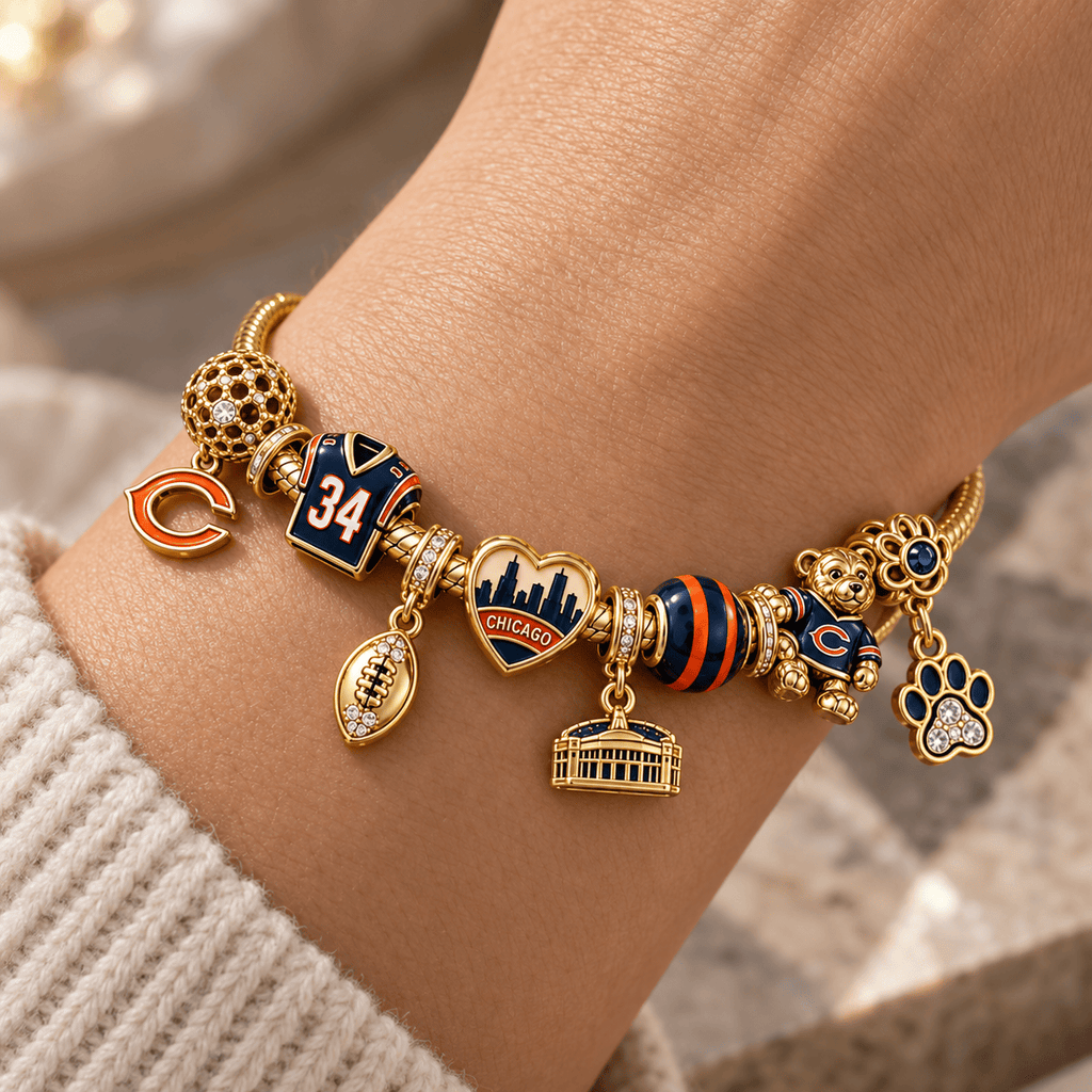 CCB Gold Charm Bracelet Set PTKL