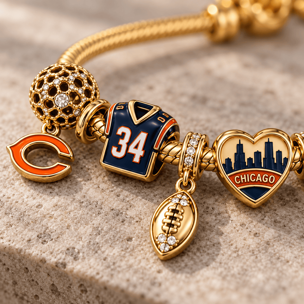 CCB Gold Charm Bracelet Set PTKL