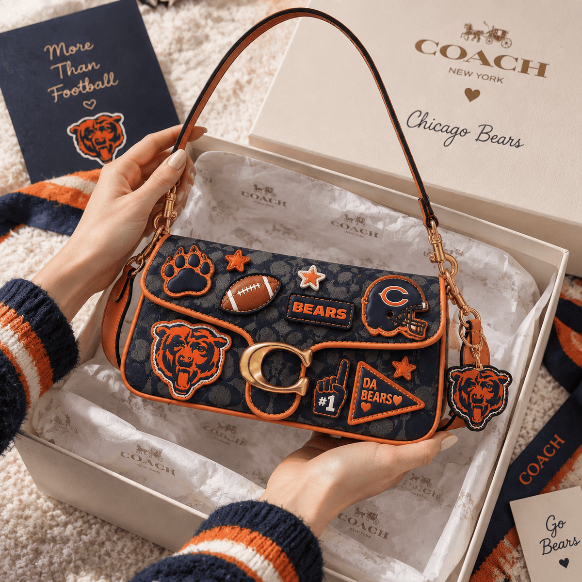 Premium CCB Coach Shoulder Cross With Charm NPL