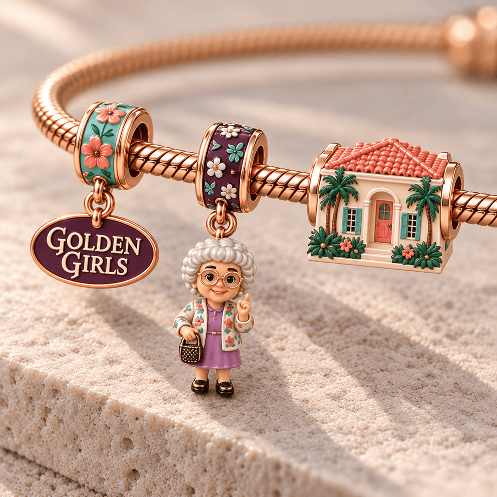 TGG Rose Gold Charm Bracelet Set HQH