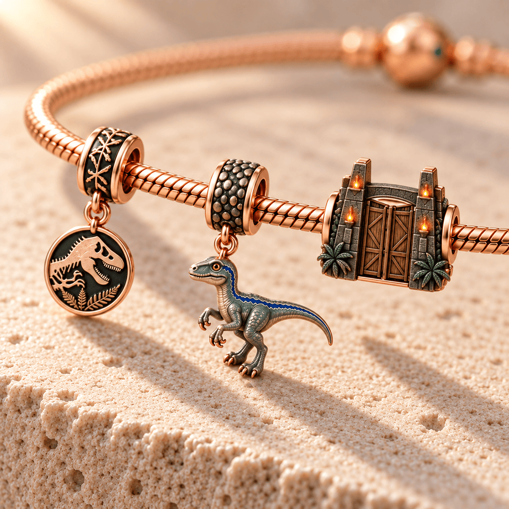 JRSW Rose Gold Charm Bracelet Set HQH