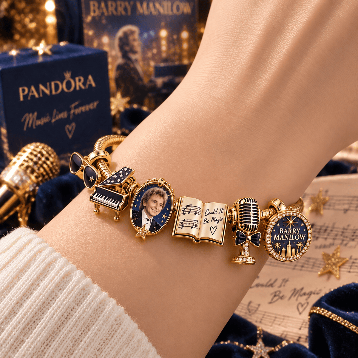 BRML Gold Charm Bracelet Set TTN