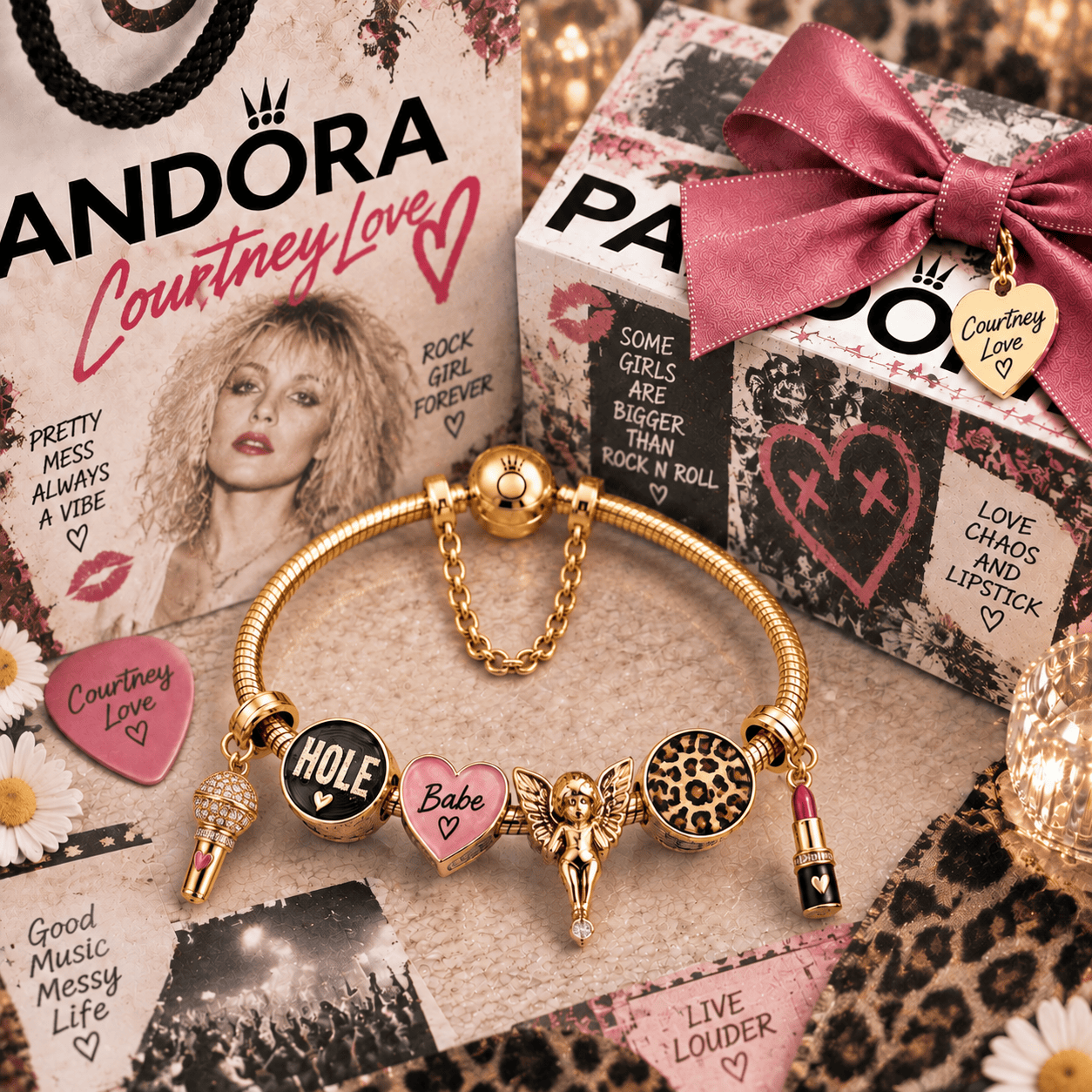 CTL Gold Charm Bracelet Set PTT