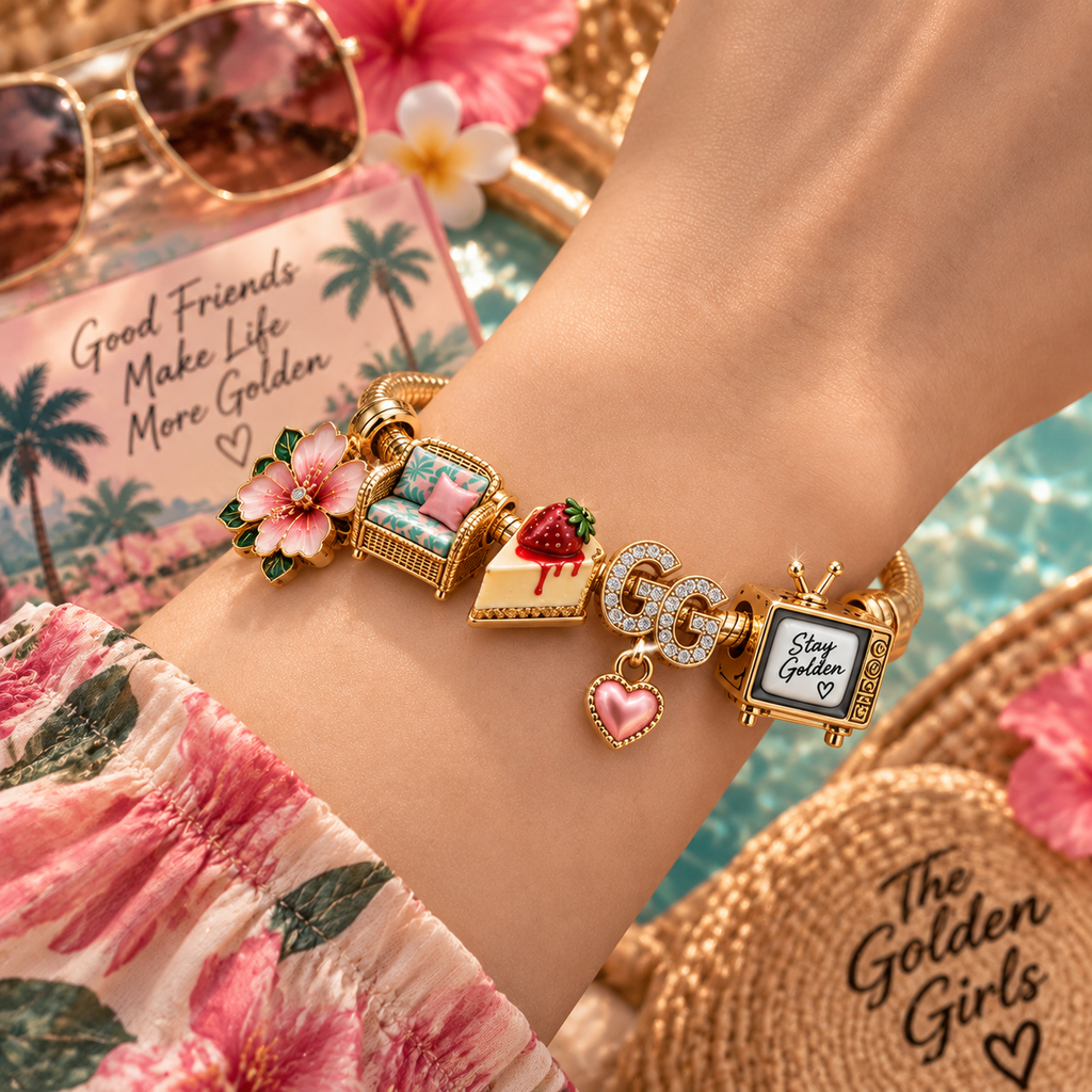 TGG Gold Charm Bracelet Set PTT