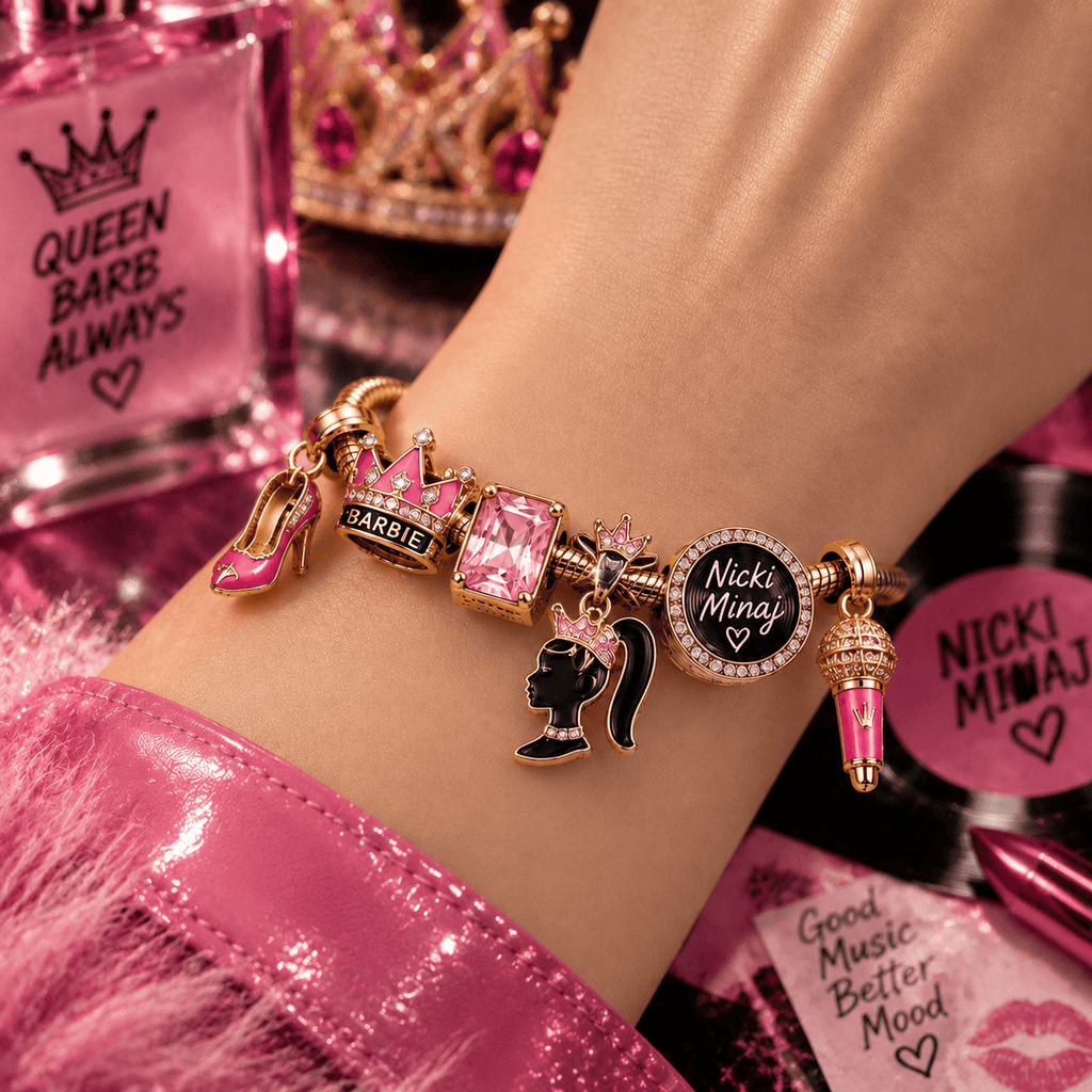 NKM Gold Charm Bracelet Set PTT