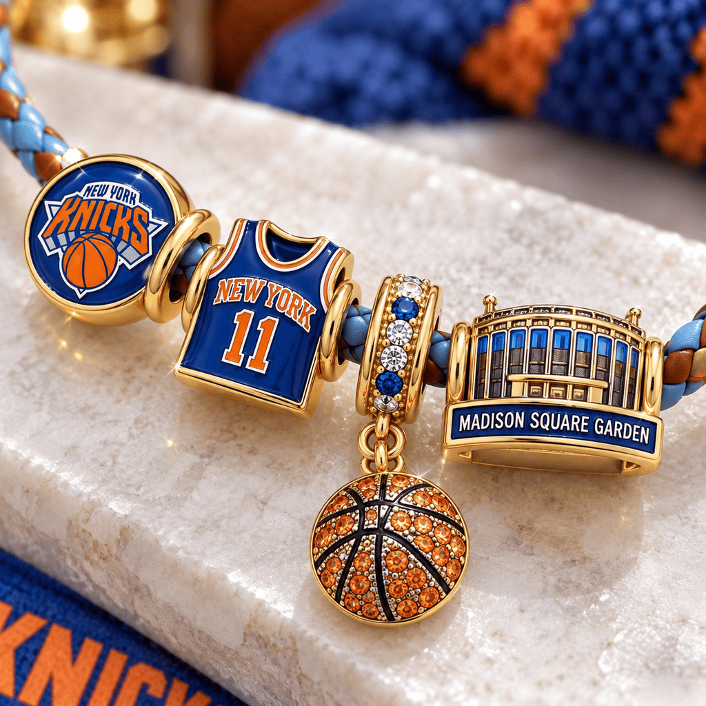 NYK Braided Leather Charm Bracelet Set VTH