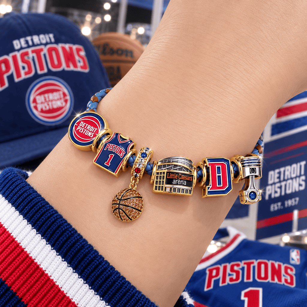 DTP Braided Leather Charm Bracelet Set VTH