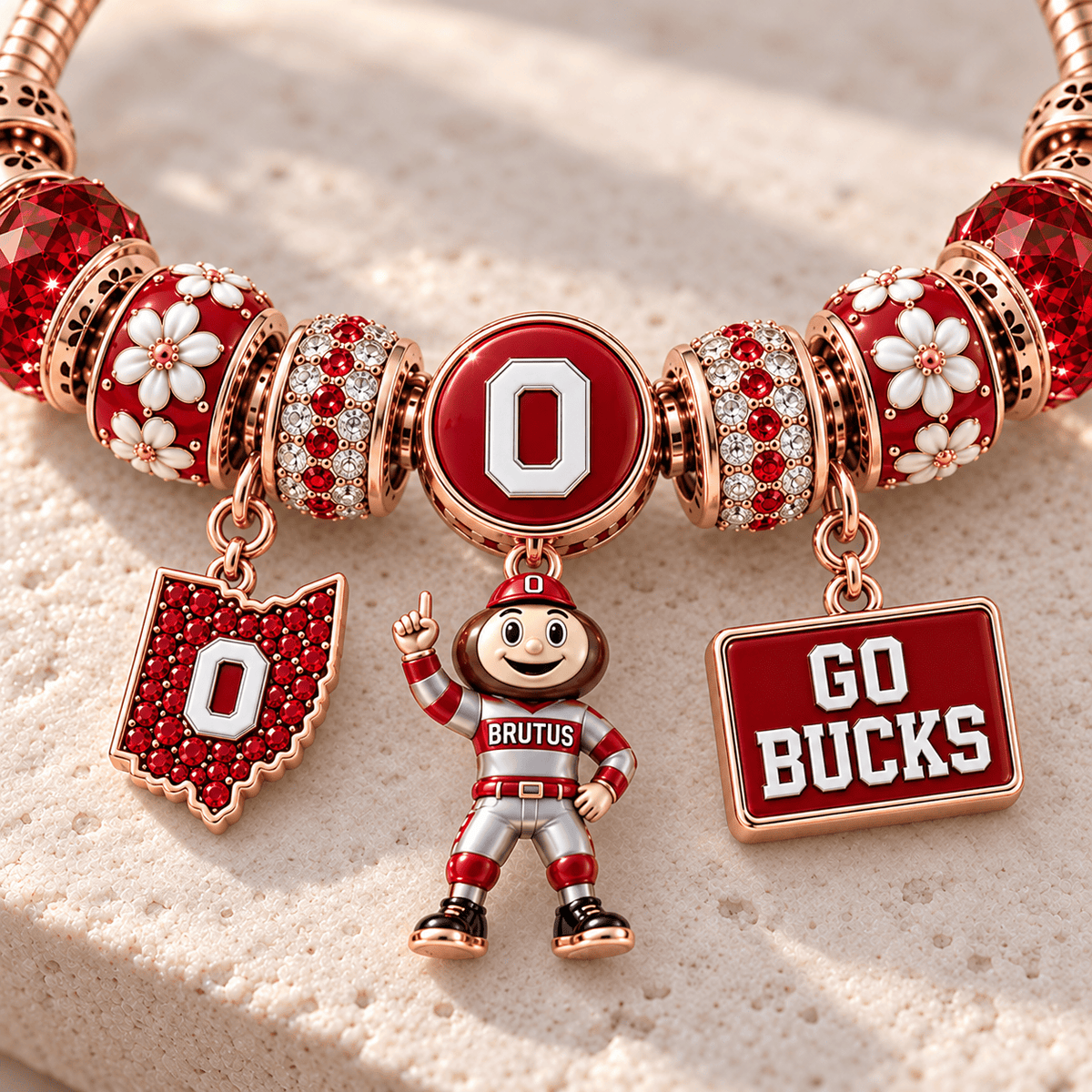 OSB Gold Charm Bracelet Set NHVH