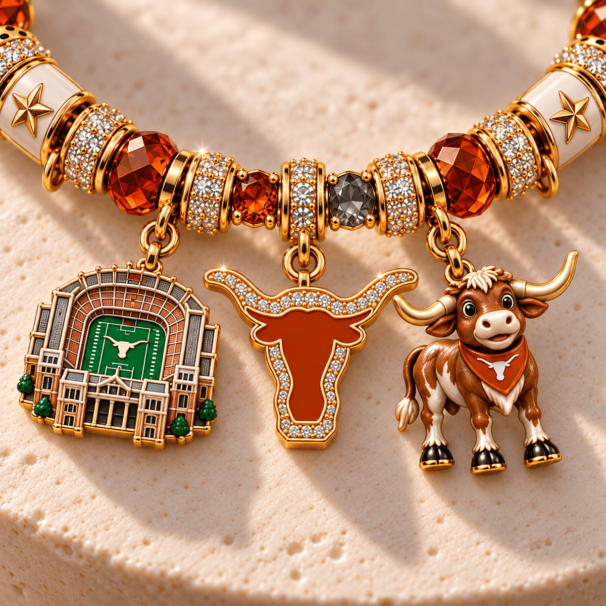 TLH Gold Charm Bracelet Set NHVH