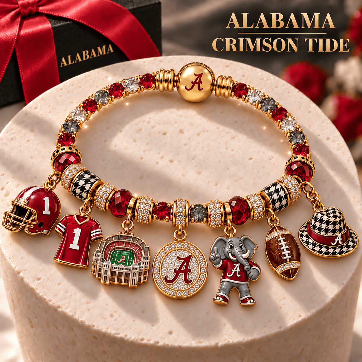 ACT Gold Charm Bracelet Set NHVH