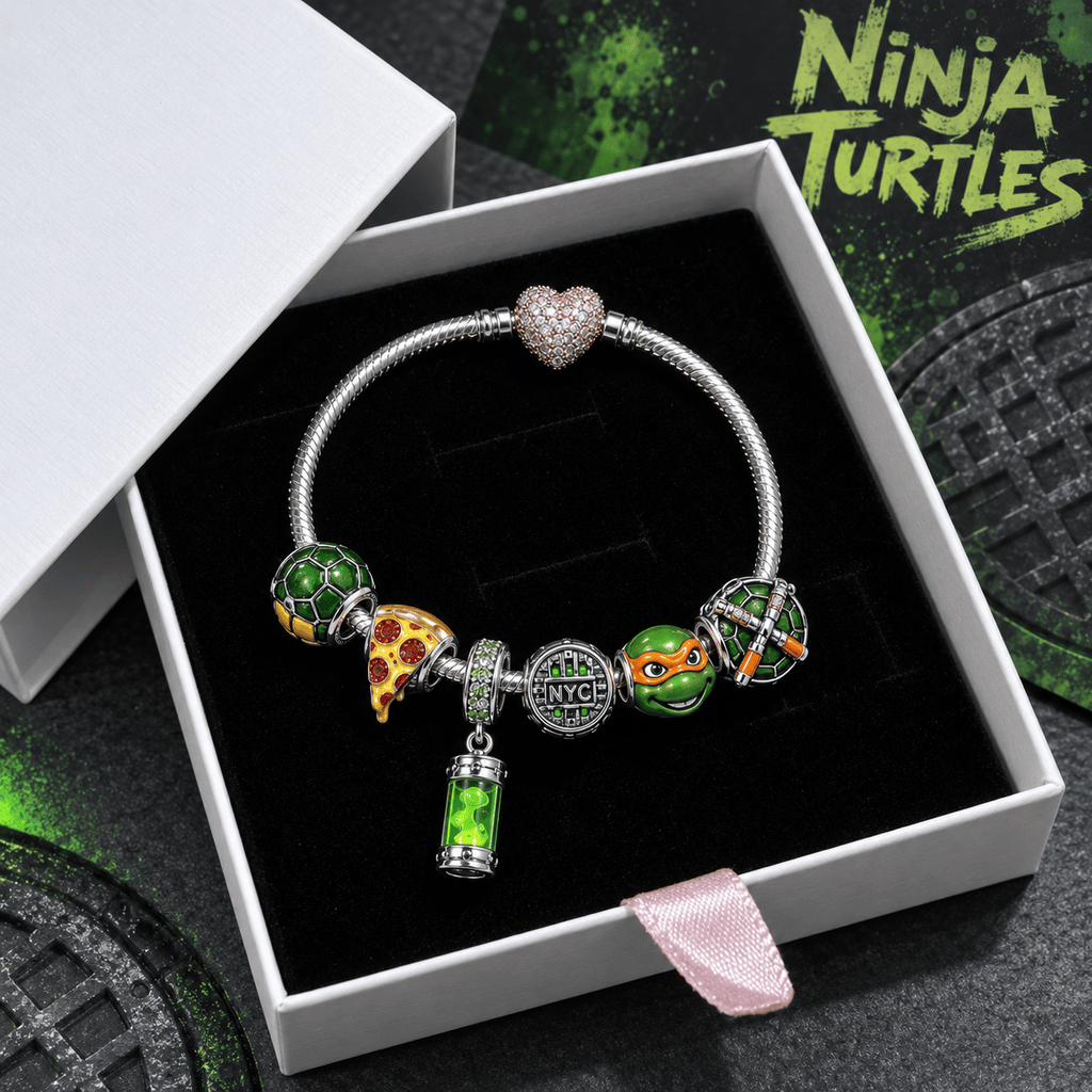 NJT Silver Charm Bracelet Set VTH