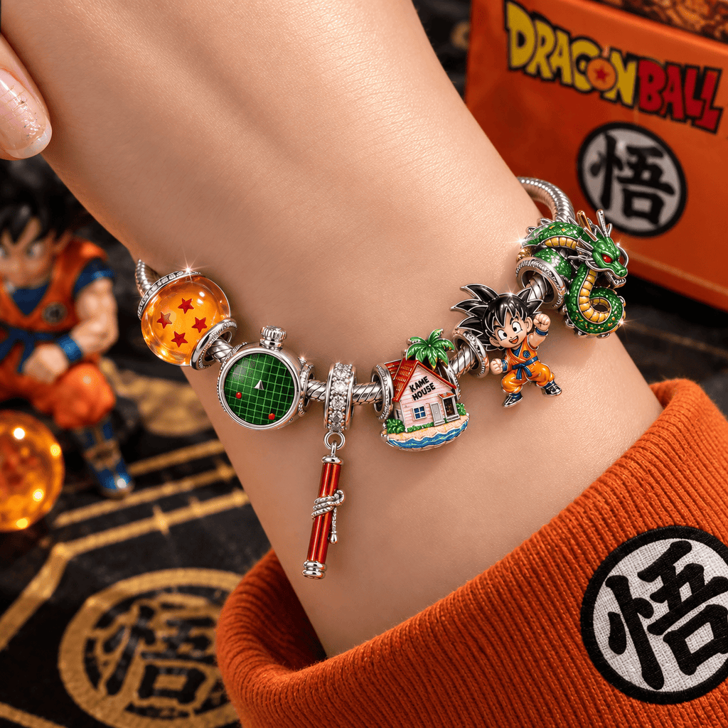 DRGB Silver Charm Bracelet Set VTH