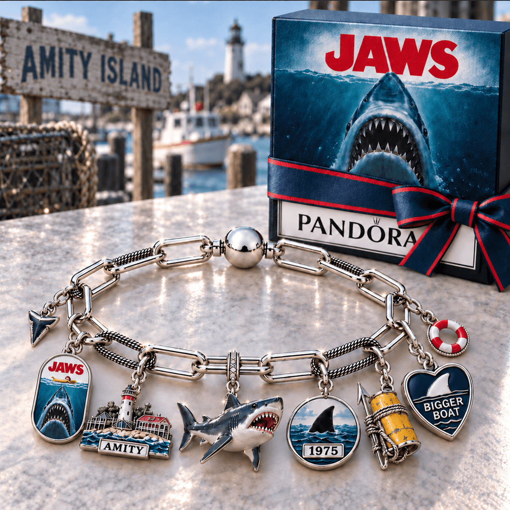JAWS Silver Charm Bracelet Set NTVA