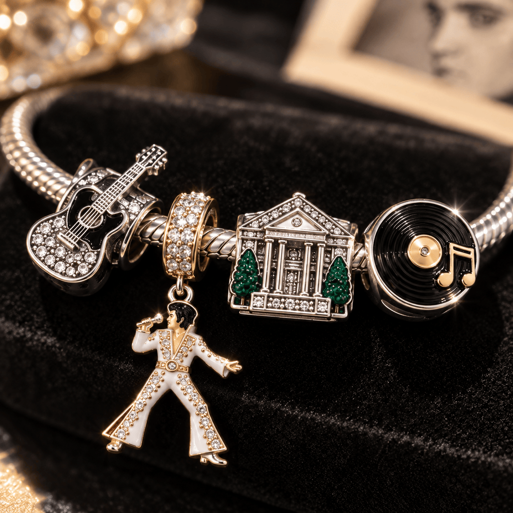 ELV Silver Charm Bracelet Set VTH