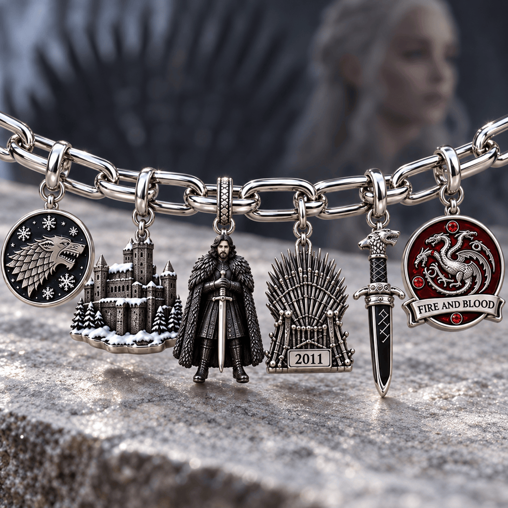 GOT Silver Charm Bracelet Set NTVA