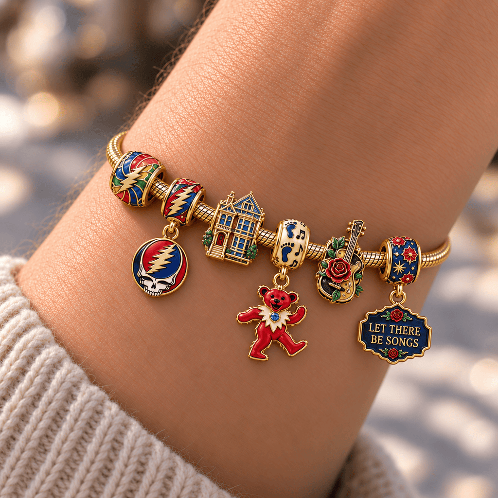 GRFD Gold Charm Bracelet Set HQH