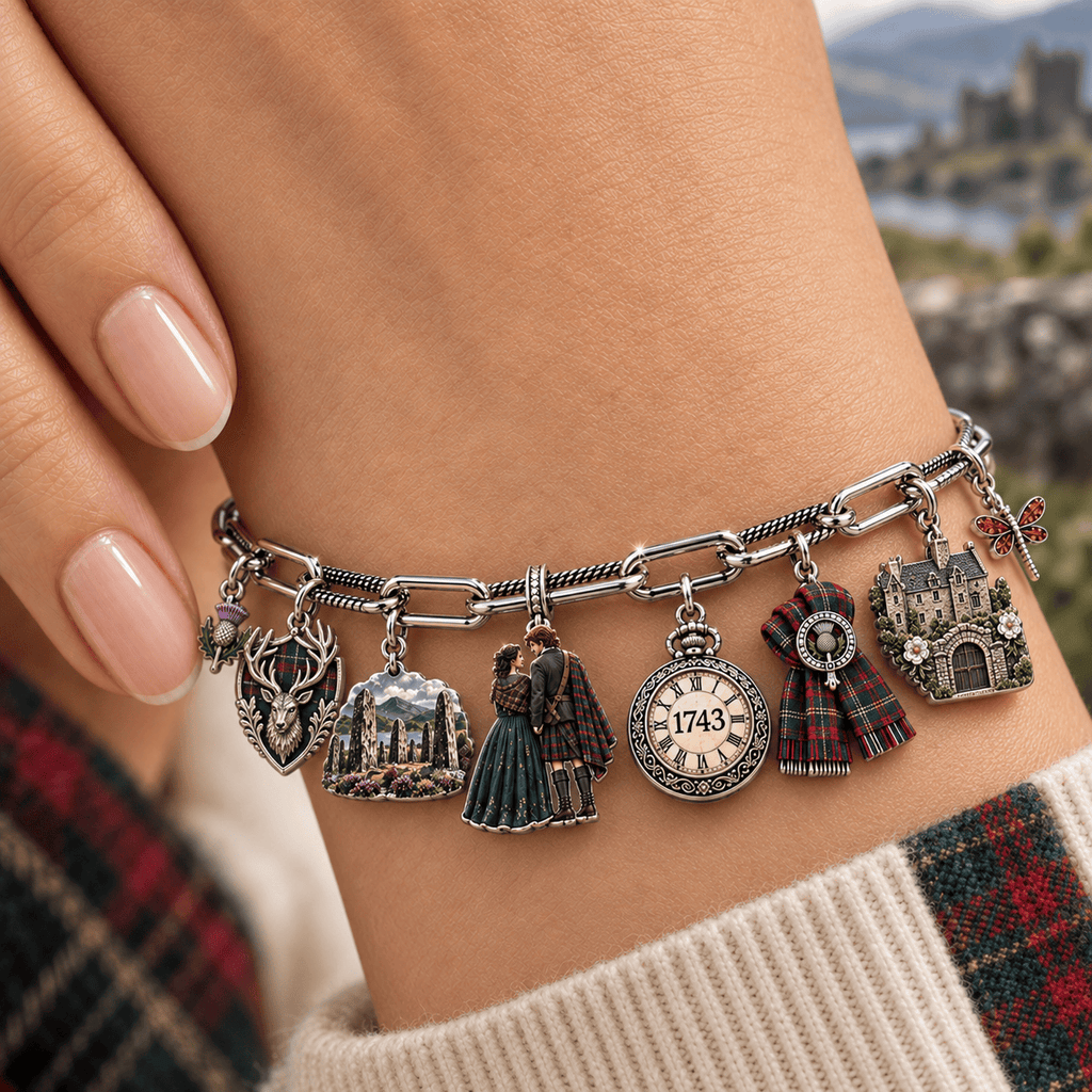 OLD Silver Charm Bracelet Set NTVA