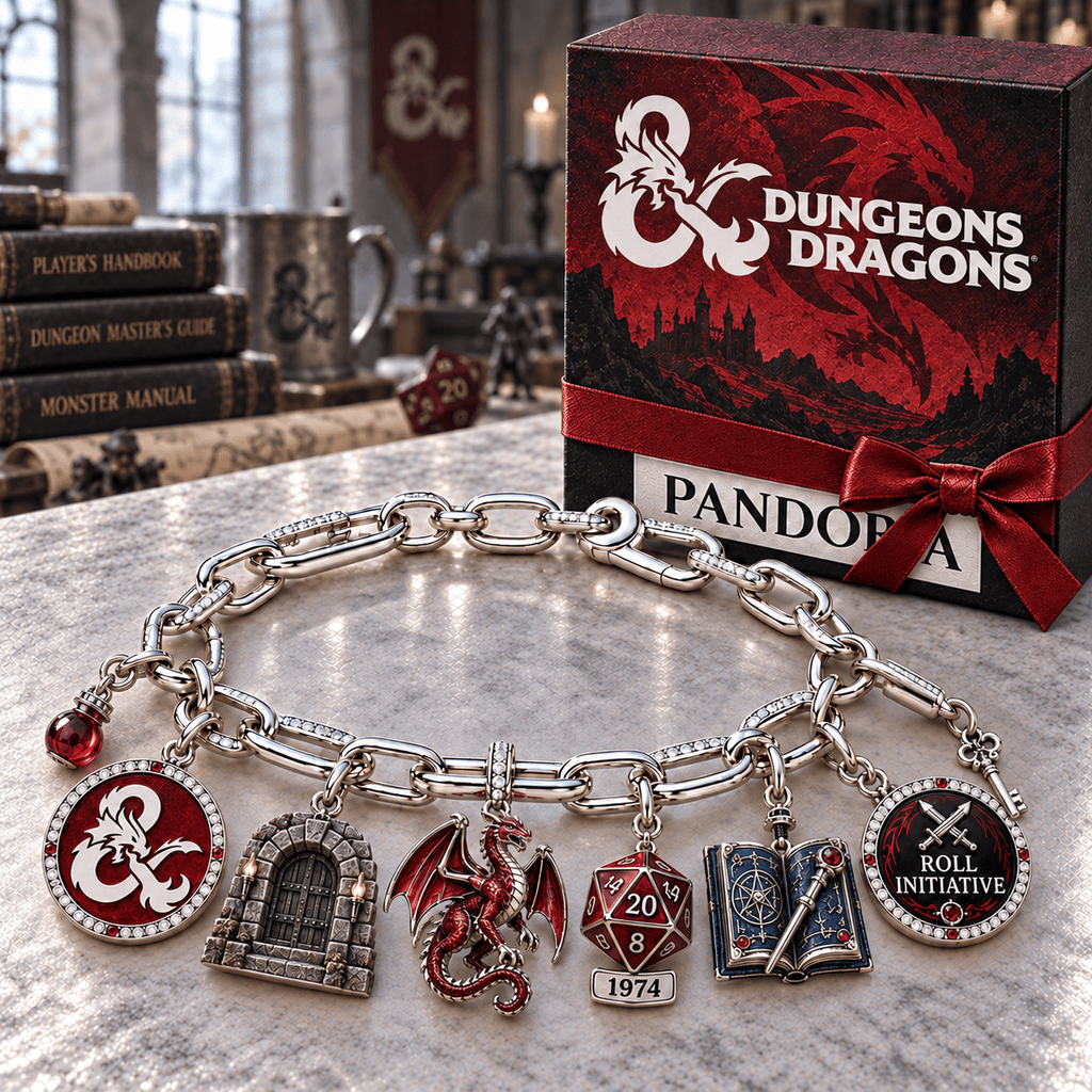 DND Silver Charm Bracelet Set NTVA