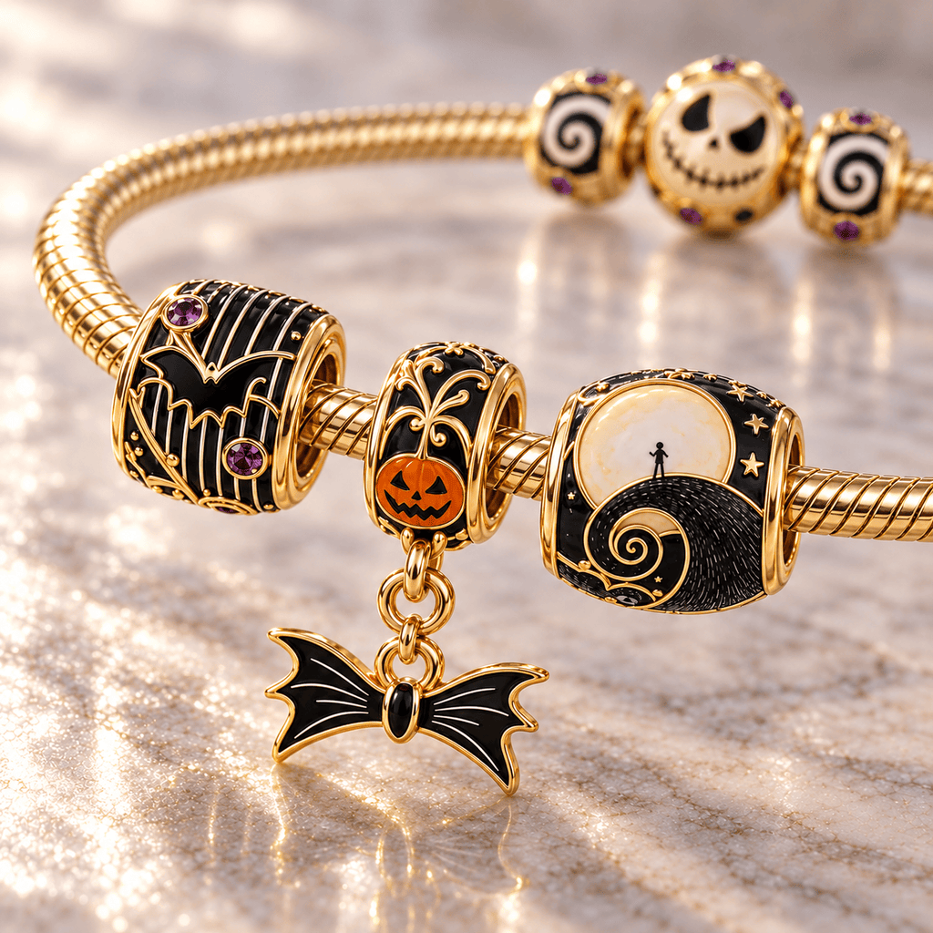 TNBC Gold Charm Bracelet Set HQH