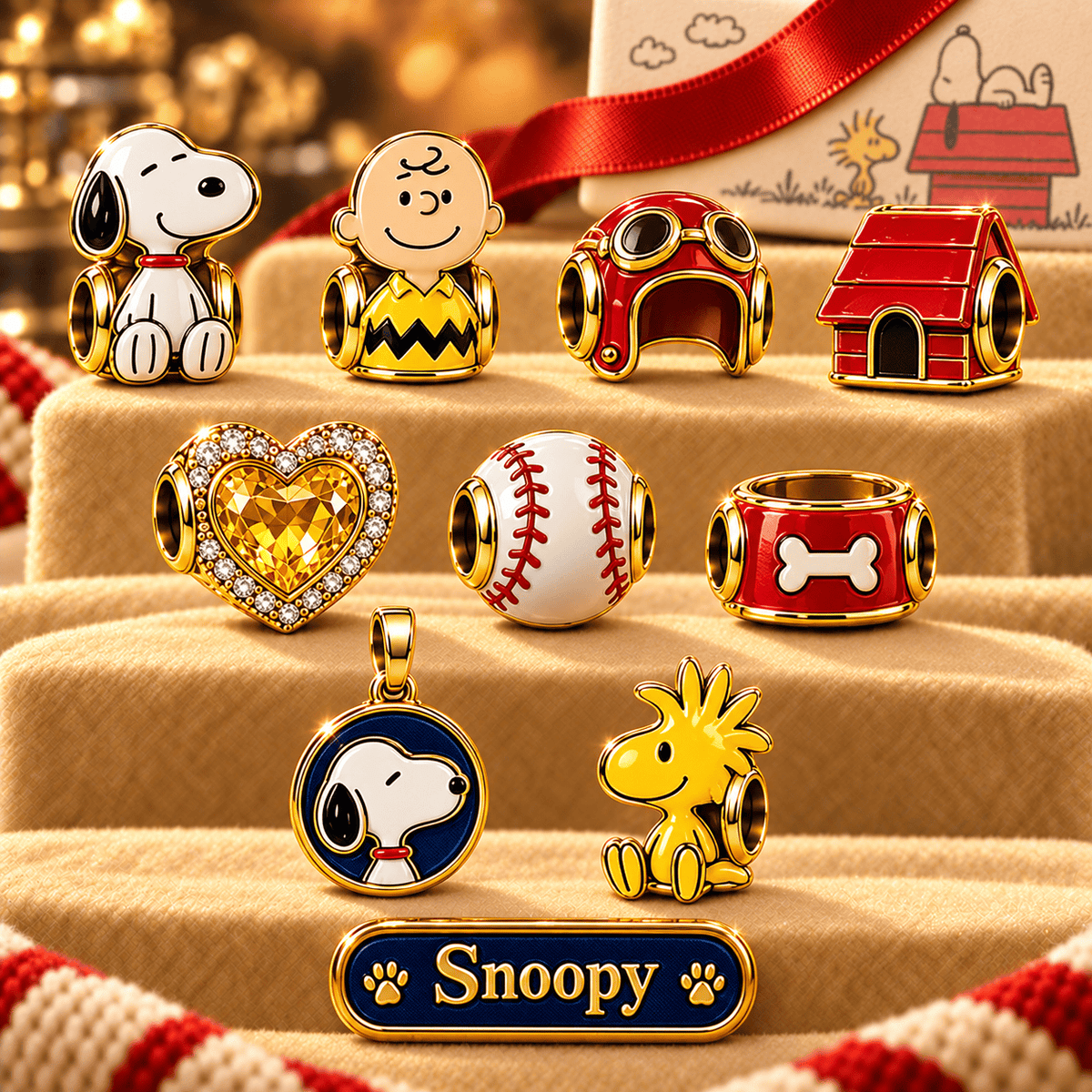 SNPY Gold Charm Set TTTT