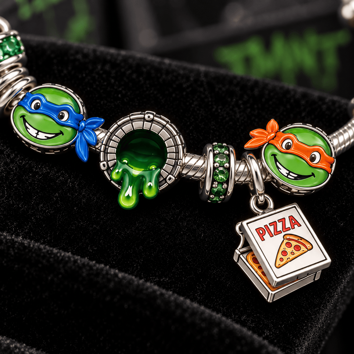 NJT Silver Charm Bracelet Set TTTT