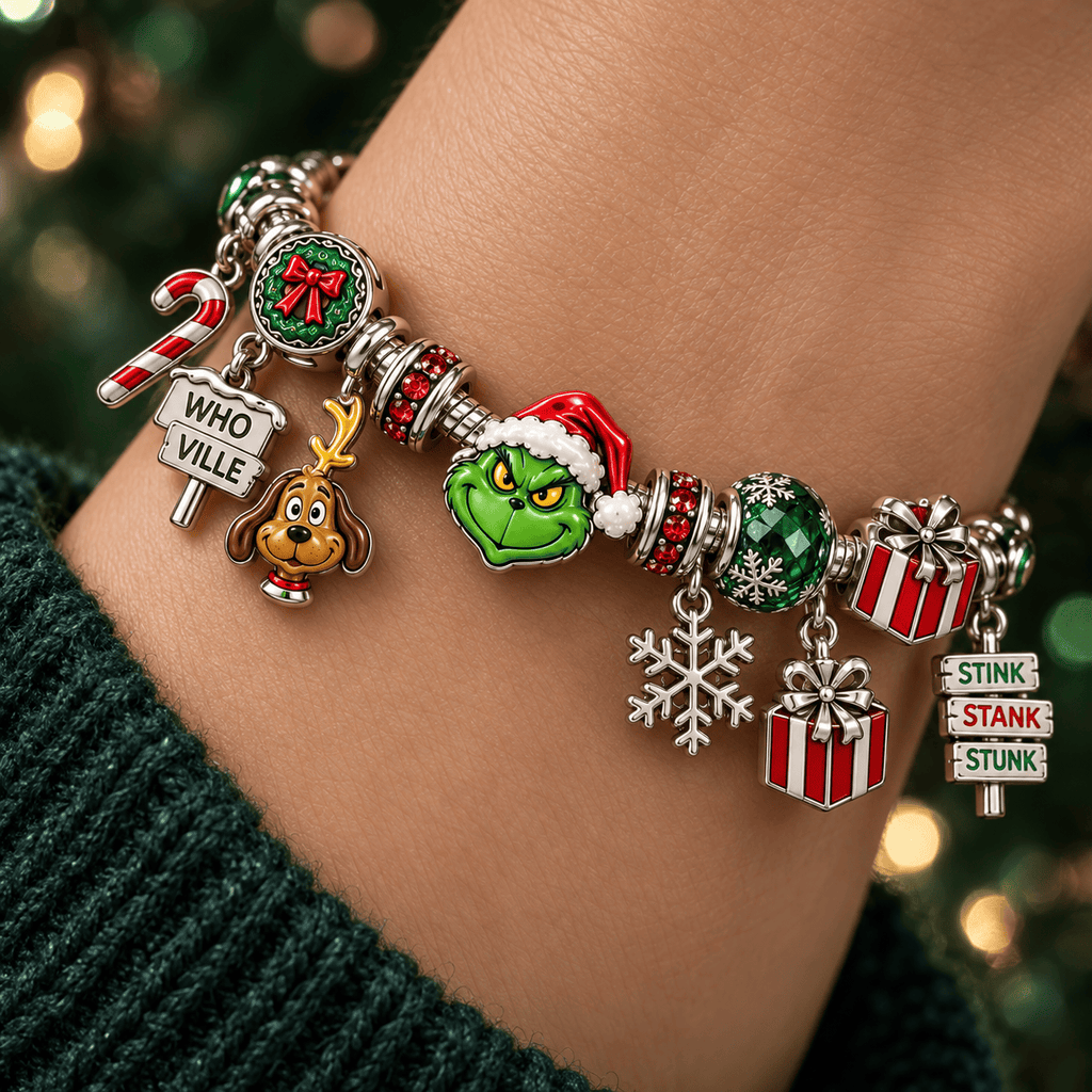TGR Silver Charm Bracelet Set TTTT