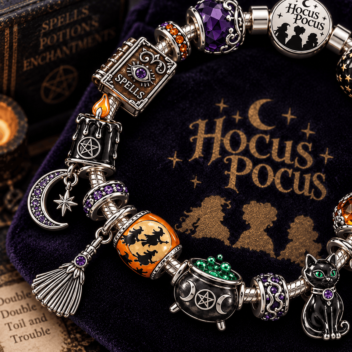 HCPC Silver Charm Bracelet Set TTTT