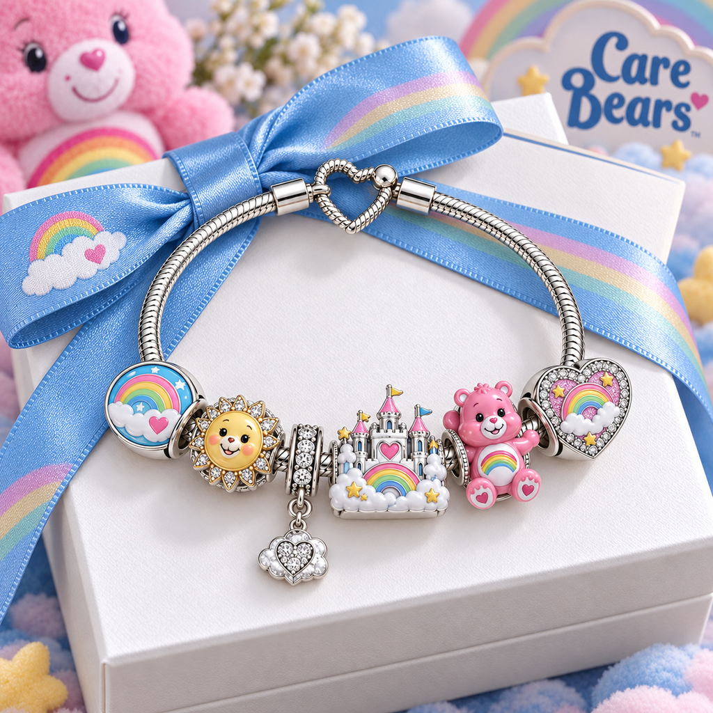 CRB Silver Charm Bracelet Set VTH