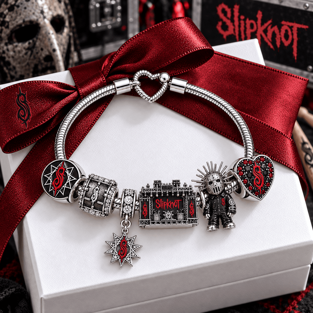 SLK Silver Charm Bracelet Set VTH
